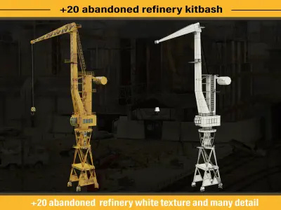 abandoned refirery 3D model