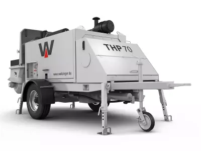 Concrete Pump THP 70 3D model