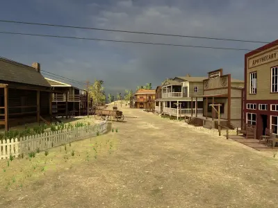 Wild Western Pack Unity3D Low-poly 3D model