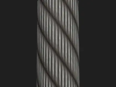 Seamless PBR Rope Grey Material Textures Texture