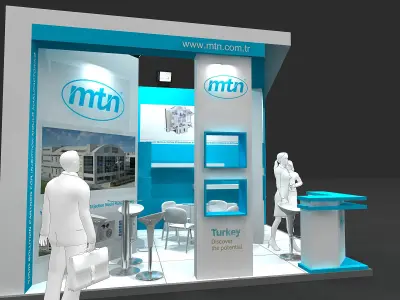 Exhibition Stand - ST0059 3D model