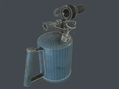Blowlamp fire extinguisher Free 3D model