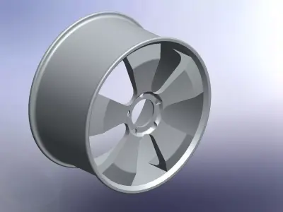 Rim fan wheel Free 3D model