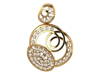 Antique Diamond Pendant 3D print model