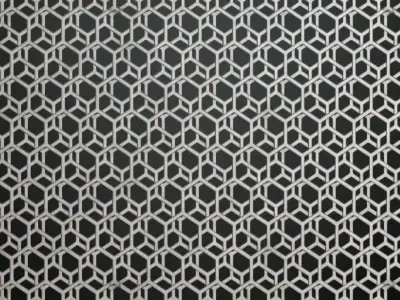 Hexagonal Wire Mesh Metal Plate PBR Seamless Texture