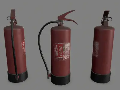 fire extinguisher Low-poly 3D model 37