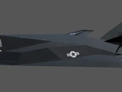 F-117 Nighthawk Low-poly 3D model