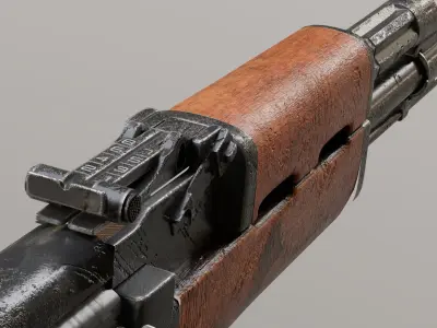 AK-47 3D Model Low-poly 3D model