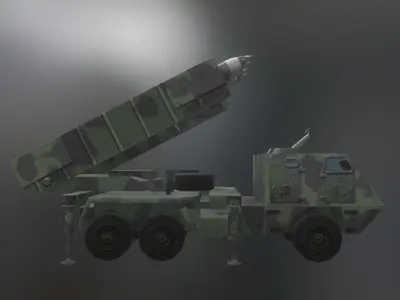 Astros II Low-poly 3D model