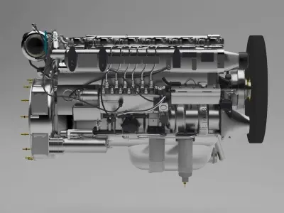 Engine diesel 3D model