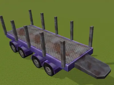 TRAILER in minecraft 3D model