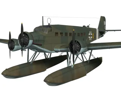Junkers Ju52 3D model get