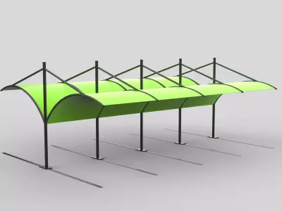Carport 02 3D model