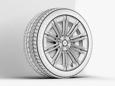 Range Rover Velar wheel 3D model