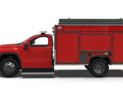 SILVERADO 2027 FIRE TRUCK 3D model