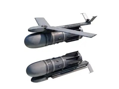 Russian Aerospace Forces FAB-3000 UMPK Aerial bomb 3D model