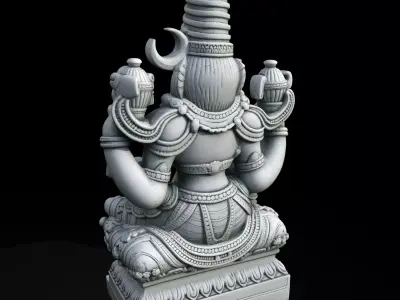 Old Ancient Statue Highpoy 3d Print Model 3D print model