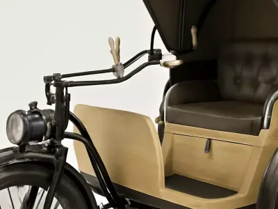Vintage Victoria Horseless Carriage 3D model