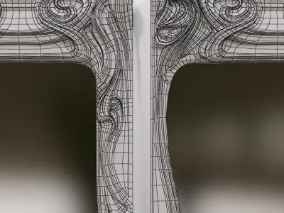 Art Nouveau Mirror 3D 3D model purchase