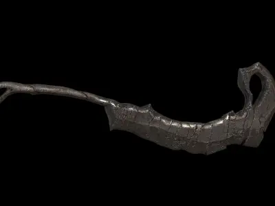 Old Weapon Sword03 Low-poly 3D model