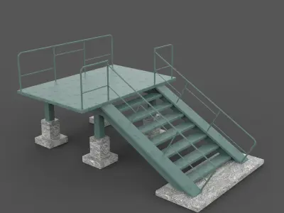 Stairs Set 3D model
