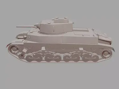 40M Turan I Tank Detailed WWII 3D Printable Model 3D print model