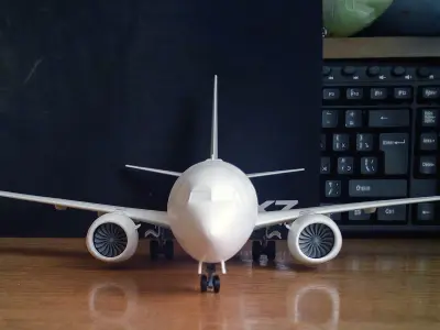 131214-7 Model kit Boeing 737-7 MAX Down 3D print model