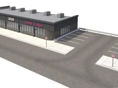Retail-079 Retail Store 3D model
