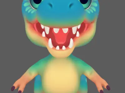 Baby Trex 3D model