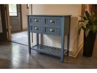 Antique Navy Rosas Console Table 3D model