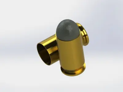 Cartridge Colt  45ACP 3D model