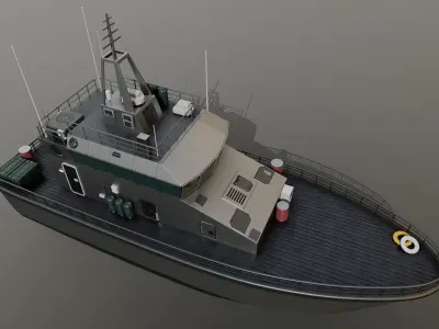 Mine Vessel 3D model by aruramesh79 - PBR