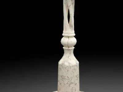 Decorative stand for flowers Low-poly 3D model