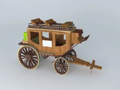 WELLS FARGO STAGECOACH 3D model