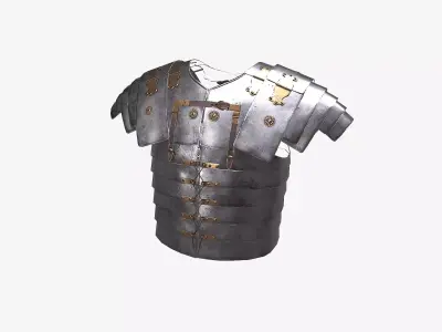 Ancient Armor LoricaSegmentata 3D Model Game Ready PBR Low Poly Low-poly 3D model