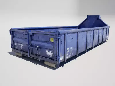 Industrial Waste Container 3D model