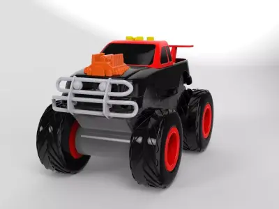 monster truck 3D model get
