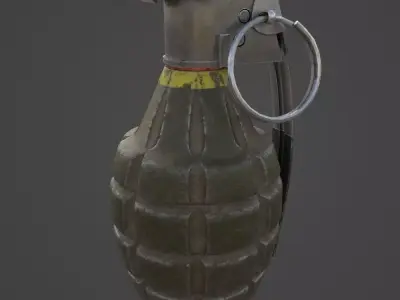 Grenade MK2 - Gameready Asset Low-poly 3D model