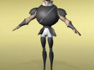 Base Mesh Warrior Free 3D model