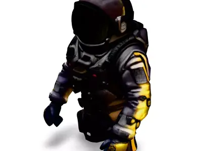 Detailed Astronaut 3D Model Low-poly 3D model
