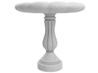 Bird Bath 3 Low-poly 3D model