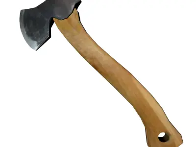 Axe low poly Low-poly 3D model buy