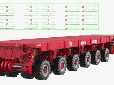  Self-Propelled Modular Transporter Mammoet Rigged 