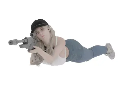 Female Sniper 3D print model