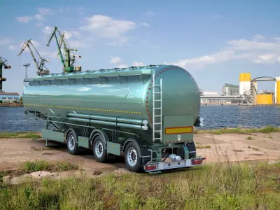 Welgro Food Semi Trailer 3D model