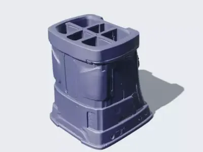 Gothic Sci Fi Ammo Magazine Pen Holder Unscaled 3D print model