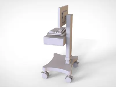 Hospital Medicinal Cart 3D model