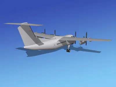 Dehavilland DHC-7 Unmarked 1 3D model