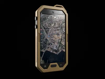 Military Phone Low-poly 3D model