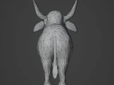 Bull Lowpoly Model Free 3D model